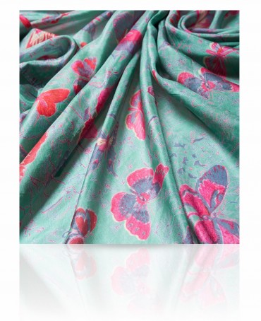 Палантин Женский S-BUTTER.GRAFITI/TURQU